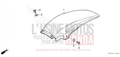 REAR FENDER (CR500RL) CR500RL de 1990